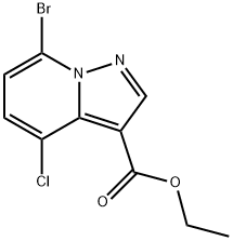 ethyl 7-bromo-4-chloropyrazolo[1,5-a]pyridine-3-carboxylate Structure