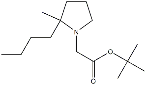 tert-Butyl 2-Butyl-2-methylpyrrolidine-1-acetate Structure