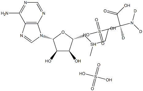 S-(5'-Adenosyl)-L-methionine-d3 Disulfate Salt (Synthetic) (Mixture of Diastereomers) 구조식 이미지