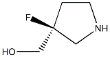 (S)-(3-FLUOROPYRROLIDIN-3-YL)METHANOL 구조식 이미지