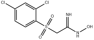 2,4-Dichlorobenzenesulphonylacetamide oxime,  98% Structure