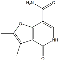 2,3-DIMETHYL-4-OXO-4,5-DIHYDROFURO[3,2-C]PYRIDINE-7-CARBOXAMIDE 구조식 이미지