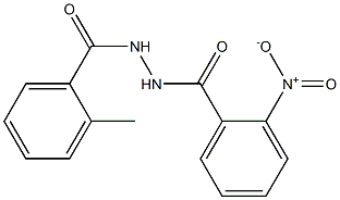 2-methyl-N'-(2-nitrobenzoyl)benzohydrazide 구조식 이미지