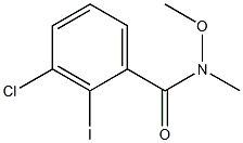 3-CHLORO-2-IODO-N-METHOXY-N-METHYLBENZAMIDE Structure