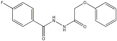 4-fluoro-N'-(phenoxyacetyl)benzohydrazide 구조식 이미지