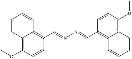 bis[(4-methoxy-1-naphthyl)methylene]hydrazine 구조식 이미지