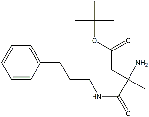 Boc-2-amino-2-methyl-N-(3-phenylpropyl)propanamide Structure