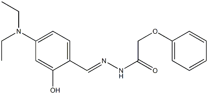 N'-[4-(diethylamino)-2-hydroxybenzylidene]-2-phenoxyacetohydrazide 구조식 이미지