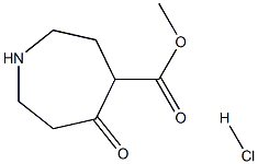 methyl 5-oxoazepane-4-carboxylate hydrochloride 구조식 이미지