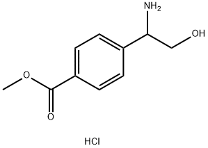 METHYL 4-(1-AMINO-2-HYDROXYETHYL)BENZOATE HCL Structure