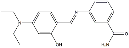 3-{[4-(diethylamino)-2-hydroxybenzylidene]amino}benzamide Structure