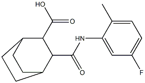 3-((5-fluoro-2-methylphenyl)carbamoyl)bicyclo[2.2.2]octane-2-carboxylic acid 구조식 이미지