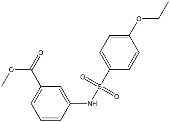 methyl 3-(4-ethoxyphenylsulfonamido)benzoate Structure