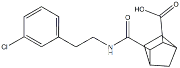 3-((3-chlorophenethyl)carbamoyl)bicyclo[2.2.1]heptane-2-carboxylic acid Structure