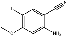 2-Amino-5-iodo-4-methoxy-benzonitrile Structure