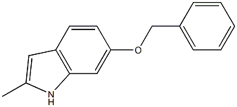 6-(benzyloxy)-2-methyl-1H-indole 구조식 이미지
