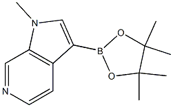 1-methyl-3-(4,4,5,5-tetramethyl-1,3,2-dioxaborolan-2-yl)-pyrrolo[2,3-c]pyridine Structure