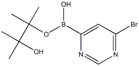 6-bromopyrimidin-4-ylboronic acid pinacol ester 구조식 이미지