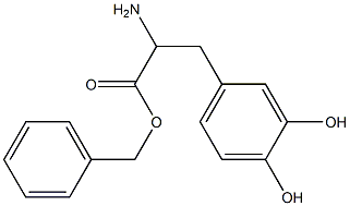 benzyl 2-amino-3-(3,4-dihydroxyphenyl)propanoate 구조식 이미지