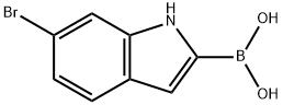 6-Bromo-1H-indole-2-boronic acid 구조식 이미지