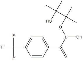 4-Trifluoromethyl-1-phenylvinylboronic acid pinacol ester 구조식 이미지