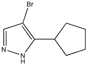 4-bromo-5-cyclopentyl-1H-pyrazole Structure