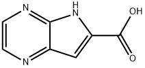 5H-pyrrolo[2,3-b]pyrazine-6-carboxylic acid 구조식 이미지