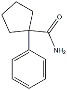 1-phenylcyclopentanecarboxamide Structure