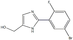 [2-(5-Bromo-2-fluoro-phenyl)-3H-imidazol-4-yl]-methanol 구조식 이미지