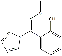 (E)-1-[1-(2-hydroxyphenyl)-2-(methylthio)vinyl]-1H-imidazole Structure