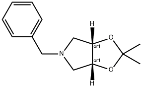 (3aR,6aS)-5-Benzyl-2,2-dimethyltetrahydro-3aH-[1,3]dioxolo[4,5-c]pyrrole Structure