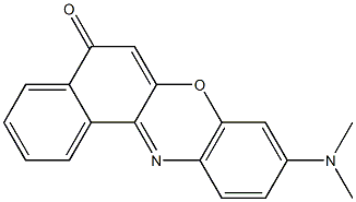 9-(dimethylamino)-5H-benzo[a]phenoxazin-5-one 구조식 이미지