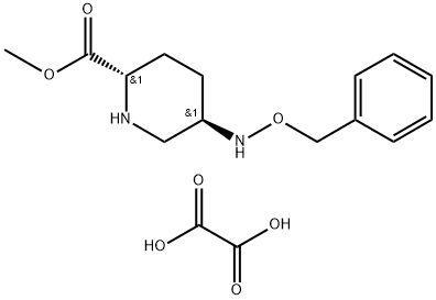 (2s,5r)-methyl 5-((benzyloxy)amino)piperidine-2-carboxylate oxalate 구조식 이미지