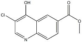 3-Chloro-4-hydroxy-quinoline-6-carboxylic acid methyl ester Structure