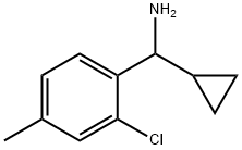 (2-CHLORO-4-METHYLPHENYL)(CYCLOPROPYL)METHANAMINE Structure