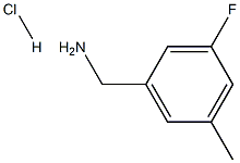 3-FLUORO-5-METHYLBENZYLAMINE HYDROCHLORIDE Structure