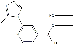 2-(2-Methylimidazol-1-yl)pyridine-4-boronic acid pinacol ester Structure