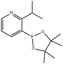 2-Isopropylpyridine-3-boronic acid pinacol ester 구조식 이미지