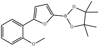 5-(2-Methoxyphenyl)furan-2-boronic acid pinacol ester 구조식 이미지