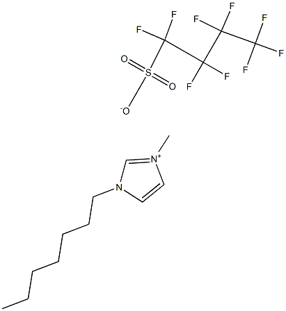 1-heptyl-3-methylimidazolium perfluorobutanesulfonate Structure