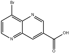 8-bromo-1,5-naphthyridine-3-carboxylic acid Structure