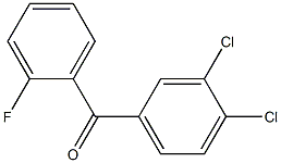 (3,4-dichlorophenyl)(2-fluorophenyl)methanone Structure