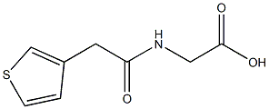 2-(2-(thiophen-3-yl)acetamido)acetic acid 구조식 이미지