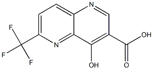 4-Hydroxy-6-trifluoromethyl-[1,5]naphthyridine-3-carboxylic acid Structure