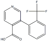 3-(2-(trifluoromethyl)phenyl)isonicotinic acid 구조식 이미지