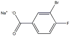 sodium 3-bromo-4-fluorobenzoate Structure