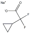 sodium 2-cyclopropyl-2,2-difluoroacetate Structure