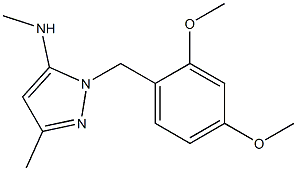1-(2,4-dimethoxybenzyl)-N,3-dimethyl-1H-pyrazol-5-amine 구조식 이미지