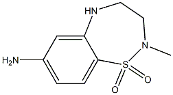 1,1-dioxy-2-methyl-2,3,4,5-tetrahydrobenzo[f][1,2,5]thiadiazepin-7-amine 구조식 이미지