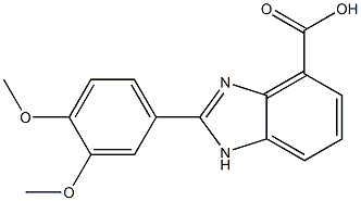 2-(3,4-dimethoxyphenyl)-1H-benzo[d]imidazole-4-carboxylic acid 구조식 이미지